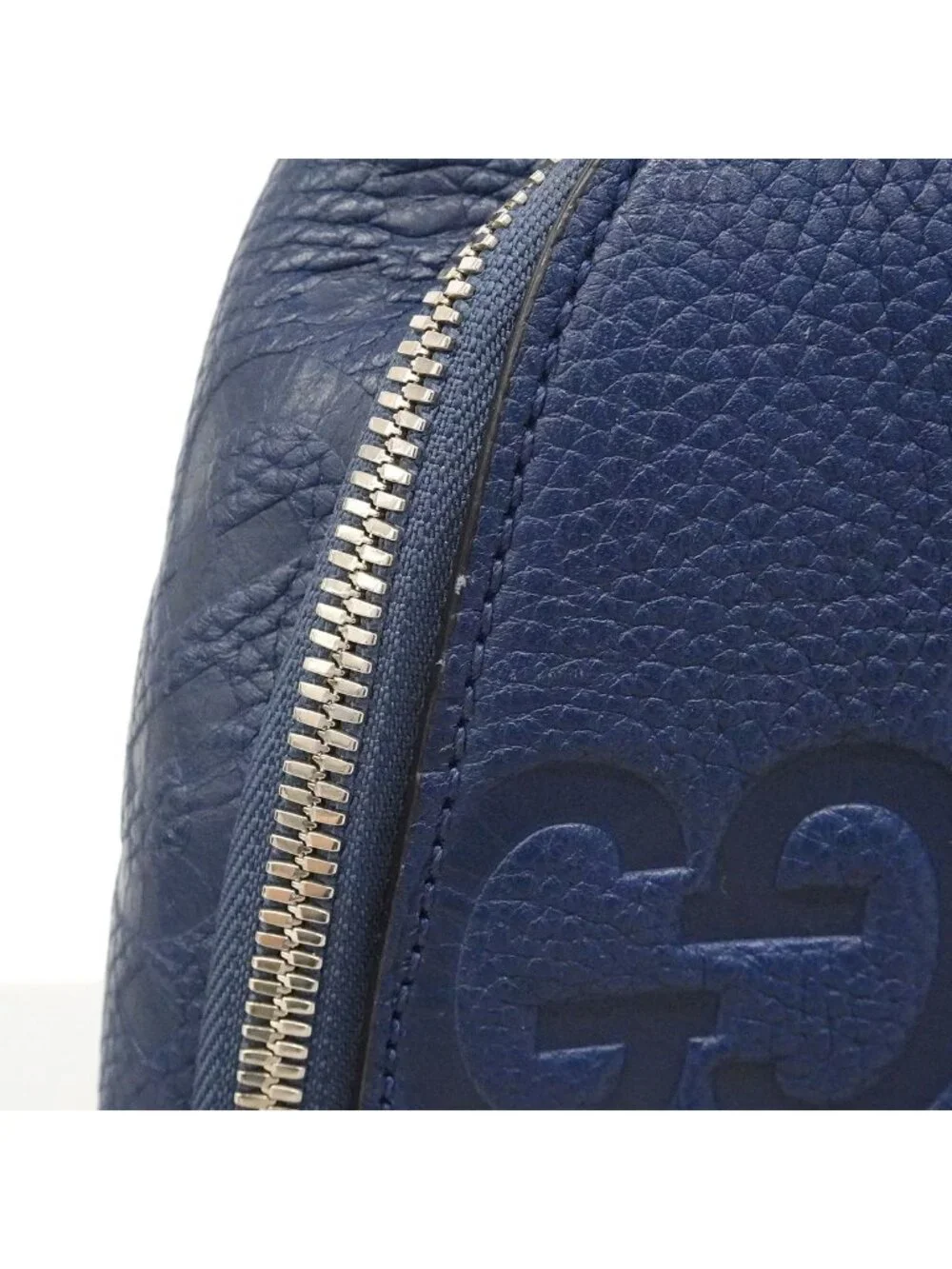 Gucci Belt Bag Jumbo GG Leather Blue Silver